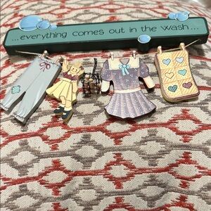 Everything Comes Out in the Wash Decorative Wall Plaque - Blue/Green